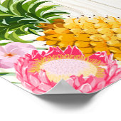 Poster Bannière de Mariage rustique de la plage de Luau H (Coin)