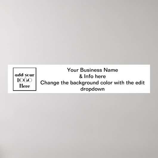 Poster Bannière de papier d'affaires pour salon ou salon  (Devant)