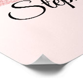 Poster Bannière de Porte de Concours Rose Gold Glam (Coin)