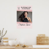 Poster Bannière de Porte de Concours Rose Gold Glam (Cuisine)