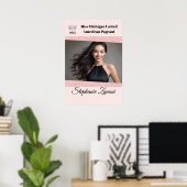Poster Bannière de Porte de Concours Rose Gold Glam (Bureau à domicile)