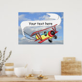 Poster Bannière de remorquage Biplane personnalisable (Cuisine)