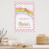 Poster Bannière de retour pour la fête du 1er anniversair (Cuisine)