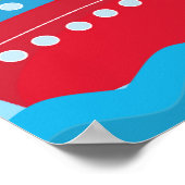 Poster Bannière de toile de fond d'anniversaire pour garç (Coin)