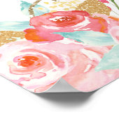 Poster Bannière de toile de fond de fête de Baby Shower d (Coin)