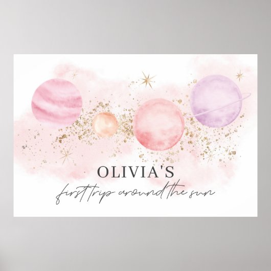 Poster Bannière de Toile de Fond de Premier Voyage Autour (Devant)