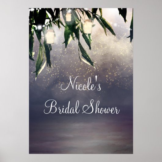 Poster Bannière d'éclairage du Willow Tree et du Mason Ja (Devant)