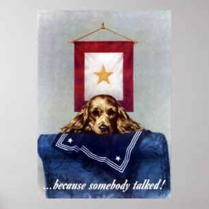 Poster Bannière d'étoile d'or -- Puisque quelqu'un a