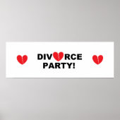 Poster Bannière "Divorce Party" (Devant)