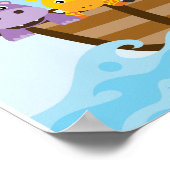 Poster Bannière du Baby shower Arche de Noah (Coin)