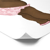 Poster Bannière du Baby shower de la Princesse Ethnique v (Coin)