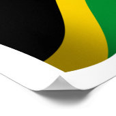 Poster Bannière du drapeau jamaïcain (Coin)