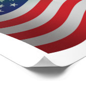 Poster Bannière du drapeau mexicain-américain (Coin)