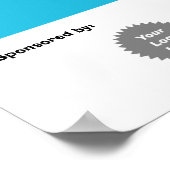 Poster Bannière du festival de rue communautaire drapeaux (Coin)