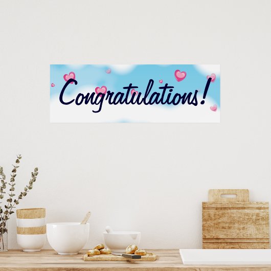 Poster Bannière Félicitations (Cuisine)