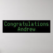 Poster Bannière Félicitations (Devant)