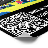 Poster Bannière 'Films dans le parc' code qr (Coin)