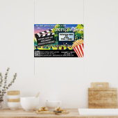 Poster Bannière 'Films dans le parc' code qr (Cuisine)