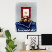 Poster Bannière Gold Star — Parce Que Quelqu'Un A Parlé (Bureau à domicile)