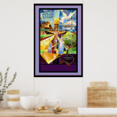 Poster Bannière Jésus de l'Arbre de Vie (Cuisine)