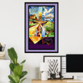 Poster Bannière Jésus de l'Arbre de Vie (Bureau à domicile)