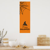Poster Bannière orange d'Halloween (Cuisine)