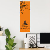 Poster Bannière orange d'Halloween (Bureau à domicile)