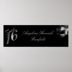 Poster Bannière personnalisée 22,5 pouces x 7,5 pouces Sw