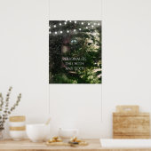 Poster Bannière personnalisée de mariage nocturne avec de (Cuisine)