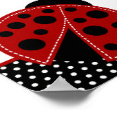 Poster Bannière personnalisée Red Ladybug de 22,5 po x 7, (Coin)