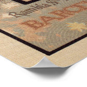 Poster Bannière photographique Art nouveau de Barcelone e (Coin)