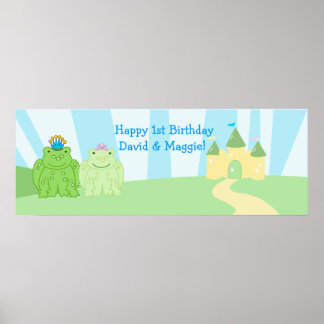 Poster Bannière Prince et Princesse Customisée