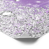 Poster Bannière Princesse Baby shower Lilac Purple (Coin)