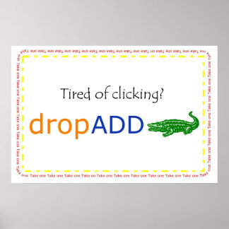 Poster bannière promo dropADD