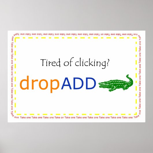 Poster bannière promo dropADD (Devant)