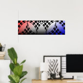 Poster Bannière rouge-blanc-bleu par Kenneth Yoncich (Bureau à domicile)