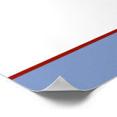 Poster Bannière rouge personnalisée pour Jen (Coin)