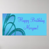 Poster Bannières de fête d'anniversaire (Devant)