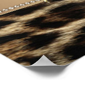 Poster Bannières de fête d'anniversaire Leopard (Coin)