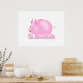 Poster Banque De Piggy Avec Piglets (Cuisine)