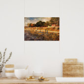 Poster Banques de la Seine par Vincent van Gogh (Cuisine)