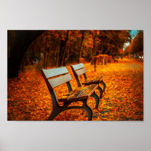 Poster Banquette automnale