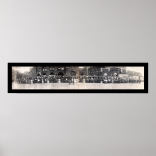 Poster Banquiers et photo 1906 de Budweiser