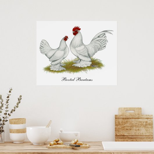 Poster Bantams ancrés (Cuisine)