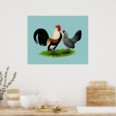 Poster Bantams hollandais : Crème légère Brown (Cuisine)