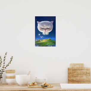 Poster Bao Bao : Rêve de ciel nocturne flottant parmi les