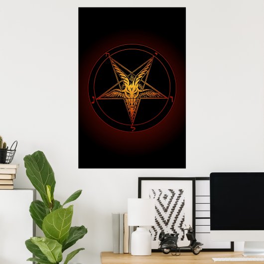 Poster Baphomet Art ancien (Bureau à domicile)