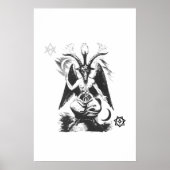 Poster Baphomet aux sceaux sacrés (Devant)