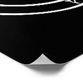 Poster Baphomet Pentagramme inversé Chèvre Logo satanique (Coin)