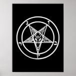 Poster Baphomet Pentagramme inversé Chèvre Logo satanique<br><div class="desc">Baphomet Pentagramme inversé Chèvre Logo satanique</div>